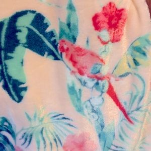 New Mythology Luxury Velvet throw 50x70 in tropical print